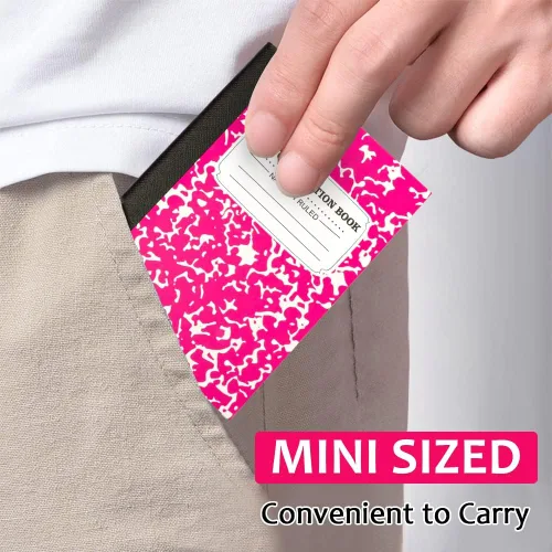 Miniatura 5 de feela Paquete de 70 mini cuadernos de composición a granel, lindo bloc de notas de composición de bolsillo, cuadernos pequeños para estudiantes