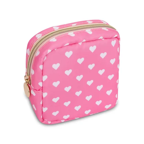Miniatura 35 de Estuche pequeño para lápices y maquillaje para bolso, lindo estuche de lápices, bolsa de pinceles de maquillaje de nylon con cremallera, estuche