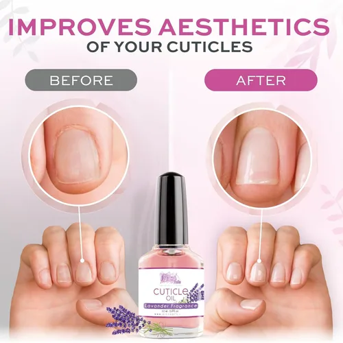 Miniatura 2 de Pics Nails Aceite profesional para cutículas, suavizante de cutículas de lavanda para uñas y cuidado de cutículas, tratamiento de reparación