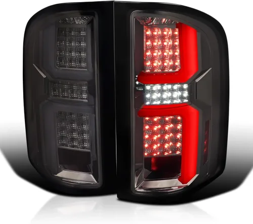 Miniatura 10 de SPEC-D TUNING Luces traseras LED rojas con barras de luz LED compatibles con Chevy Silverado 2007-2013 1500/2500HD/3500HD, montaje de par izquierdo