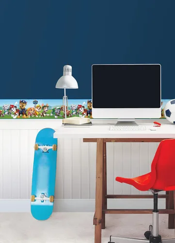 Miniatura 3 de RoomMates RMK12133BD Paw Patrol Cenefa de Papel Tapiz Despegar y Pegar
