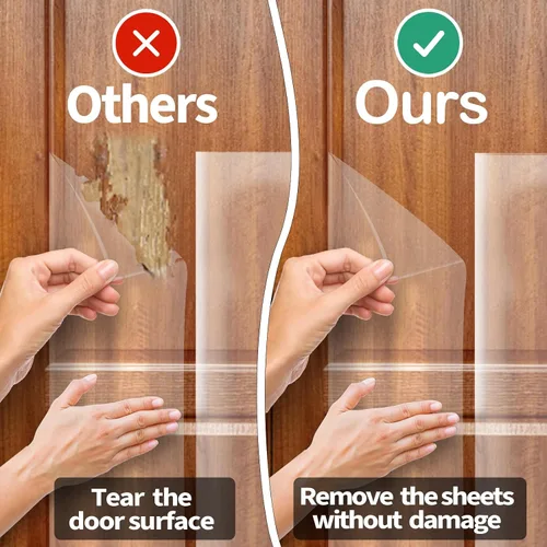 Miniatura 3 de KEBE Protector de arañazos para puerta, protege la pared de tus muebles con una cubierta transparente de alta calidad resistente para arañazos