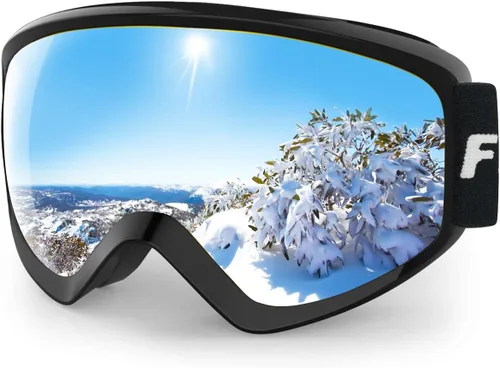 Miniatura 12 de findway - Gafas de esquí y snowboard para niños, niñas, jóvenes, diseño para usar sobre lentes