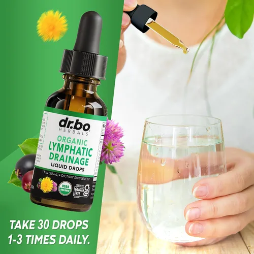 Miniatura 7 de Gotas de Suplementos de Drenaje Linfático - Gotas Líquidas Orgánicas de Apoyo Linfático para Limpieza con Equinácea, Suplemento de Apoyo del Sistema