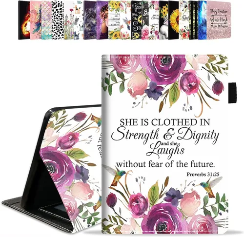 Miniatura 24 de Funda para tablet Amazon Kindle Fire HD 10 de 10.1" (9ª/7ª generación, versión 2019/2017) – Funda de piel sintética con función de encendido