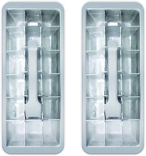 HIC Porcelain Bandeja de cubitos de hielo de cocina vintage de 18 cubos
