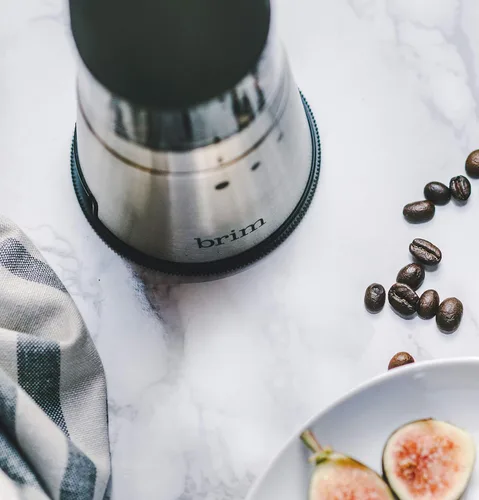 Miniatura 5 de Brim Molinillo de café eléctrico de mano, operación simple de un solo toque, 9 ajustes precisos de molienda desde espresso hasta prensa francesa