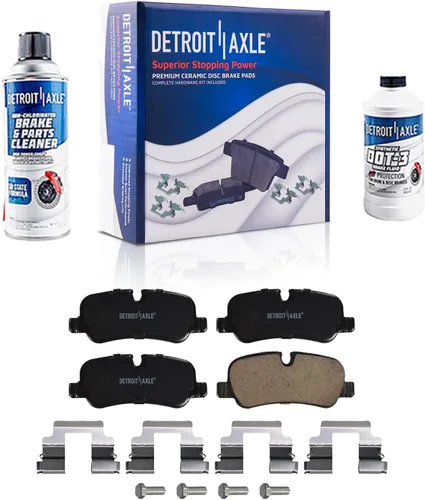 Miniatura 15 de Detroit Axle - Pastillas de Freno Delantero Izquierdo Reemplazo de Pinza de Disco para Dodge Ram 1500 Dakota Mitsubishi Raider - Juego de 3 piezas