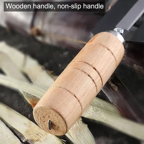 Miniatura 4 de Cuchillo pelador de caña de azúcar, pelador de piña de acero al carbono, cortador de caña de azúcar, cuchillo de cepillado de artefactos con mango
