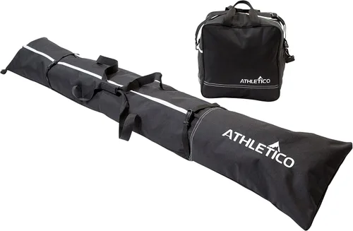 Miniatura 9 de Athletico Bolsa de esquí y bolsa para botas de esquí - Bolsas de esquí para viajes aéreos - Bolsas de esquí de nieve sin acolchado para esquís
