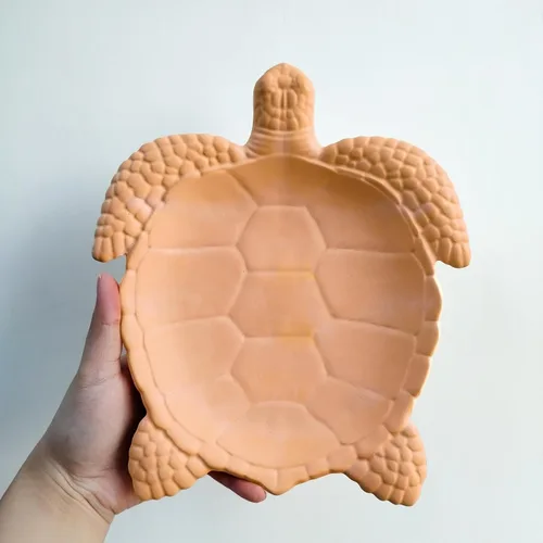 Miniatura 4 de Wehous Molde de resina con textura de tortuga, bandeja de almacenamiento de silicona para resina epoxi, contenedor creativo de animales marinos