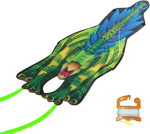 Miniatura 2 de WindNSun Stegosaurus Rip-Stop - Cometa de nailon, 49 pulgadas de alto