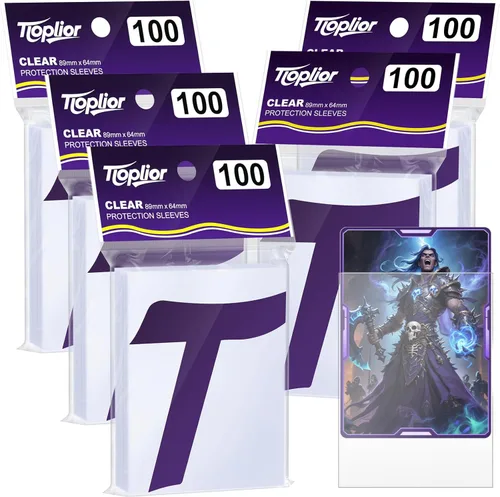 Miniatura 24 de Fundas para Cartas Coleccionables de Ajuste Perfecto, Fundas Mate TCG, Protector de Tarjetas Deportivas Suave para Tarjeta Fotográfica, Fácil