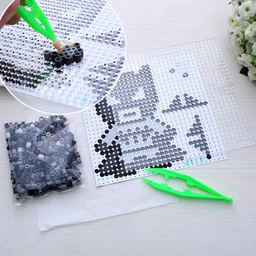 Miniatura 6 de 30 pinzas de plástico, 5 colores surtidos, herramientas de pinzas para manualidades, proyectos de cuentas creativas, fabricación de joyas, niños