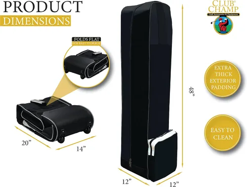 Miniatura 4 de Club Champ - Funda de viaje para bolsa de golf