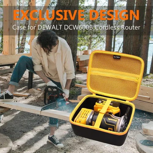 Miniatura 5 de LTGEM - Funda compatible con el enrutador inalámbrico DEWALT DCW600B / DWP611 20V Max XR (solo funda)