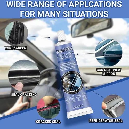 Miniatura 3 de Adhesivo Sellador Automotriz para Reparación de Cuerpo de Coche, 100ml Pegamento para Cuerpo de Auto Resistente al Calor, Adhesivo de Silicona Negro