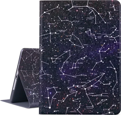 Miniatura 16 de Vimorco Funda para iPad 5ª/6ª Generación de 9.7 pulgadas 2017/2018, para iPad Air 1/2 Funda 2013/2014, Funda de Soporte Ajustable Delgada, Mandala