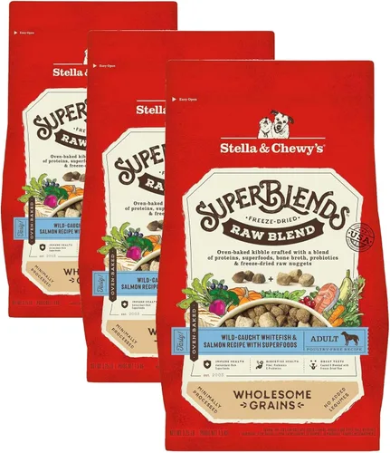 Miniatura 13 de Stella & Chewy's SuperBlends - Mezcla cruda con granos sanos, receta de pescado blanco y salmón capturados en la naturaleza con superalimentos