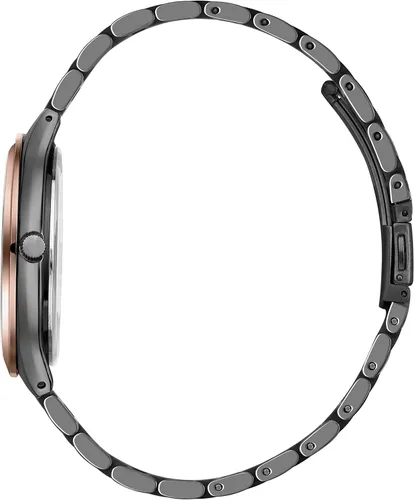 Miniatura 2 de BUREI Relojes de pulsera para hombre, relojes analógicos de cuarzo de acero inoxidable para hombre