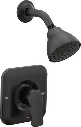Miniatura 5 de Moen T2812EPBN Rizon Eco-Performance Posi-Temp - Moldura de ducha, requiere válvula, caudal de 1.75 GPM, níquel cepillado