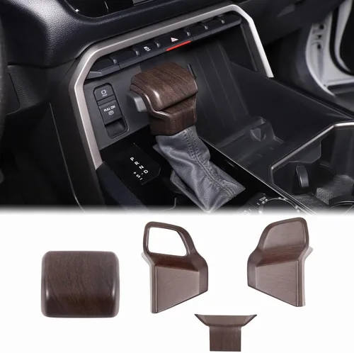 Miniatura 13 de Aunginsy Cubierta de freno de mano para palanca de cambios de automóvil, compatible con Toyota Tundra 2022+, Sequoia 2023+ y Tacoma 2024+, perilla