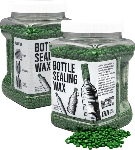 Miniatura 4 de Blended Waxes, Inc. - Cera de sellado de botellas, cuentas de sello de cera de pastilla para sellado de botellas de vino, cerveza y licor, sella