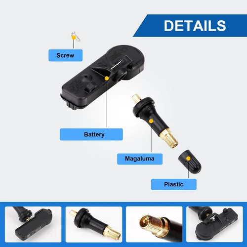 Miniatura 3 de Sensor de presión de neumáticos TPMS compatible con Infiniti Nissan preprogramado 315MHz Reemplazar # 40700-JA01B 40700-1AA0B 40700-1AA0D