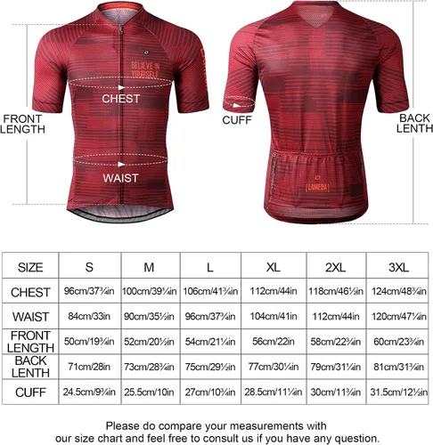 Miniatura 5 de LAMEDA Maillot de ciclismo de manga corta para hombres transpirable mo-Wicking Mountain Bike camisa con cremallera completa con bolsillos