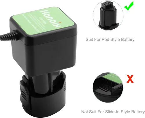 Miniatura 3 de Cargador de batería de litio de 12 V para Ridgid R82048 R82059 R82049 AC82049 AC82059 R82007 AC82008 R82009 130220001 para cargador de batería