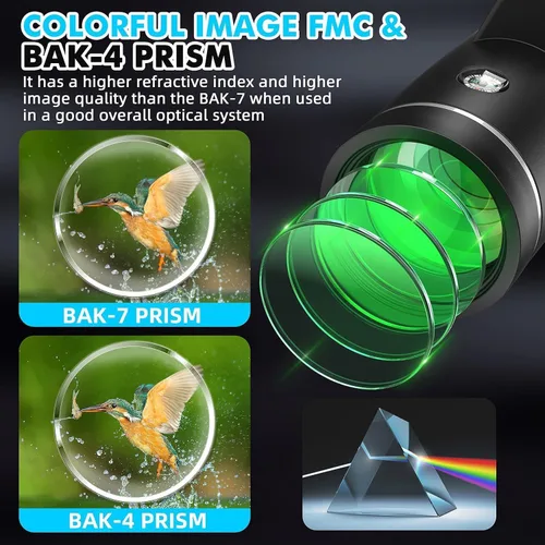 Miniatura 2 de Telescopio de 40 x 60 con adaptador de teléfono inteligente y fundas para telescopio, telescopio para adultos de alta potencia, monocular