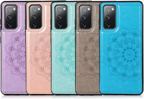 Miniatura 9 de Asuwish Funda compatible con Samsung Galaxy S20 FE y protector de pantalla de vidrio templado, ranura para tarjetero, función atril, cubierta