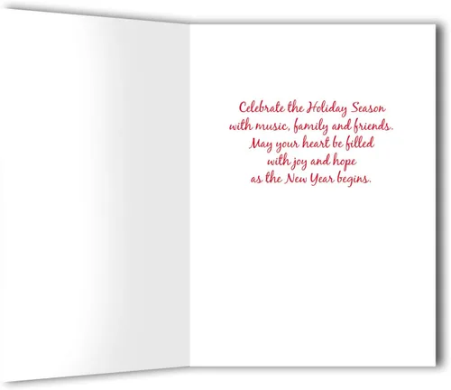 Miniatura 3 de The ROUTH COLLECTION Texas Music Instruments Tarjeta de Navidad con receta