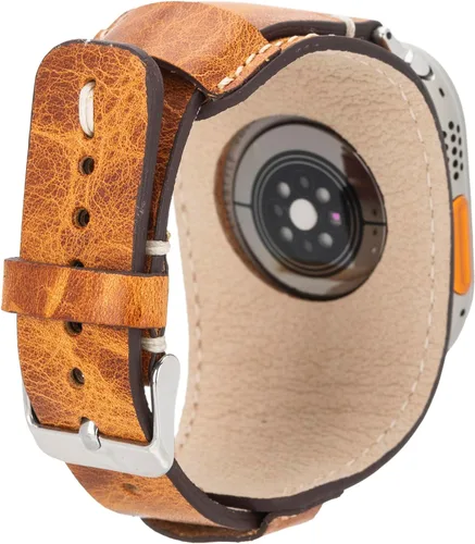 Miniatura 2 de VENOULT - Correa de cuero genuino para Apple Watch de 1.929 in a 1.496 in para Watch Series 11-1, hombre o mujer 1.772 in, 1.732 in, 1.614 in, 1.575