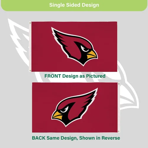 Miniatura 5 de Bandera de casa al aire libre duradera de 3 x 5 pies de los Arizona Cardinals de la NFL con ojales Bandera y cartel del equipo deportivo Bandera