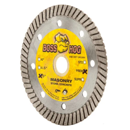 Miniatura 6 de Delta Diamond Boss Hog - Hoja de diamante Turbo de 7 pulgadas para mampostería, ladrillo, bloque, adoquines, hormigón, piedra, corte húmedo y seco