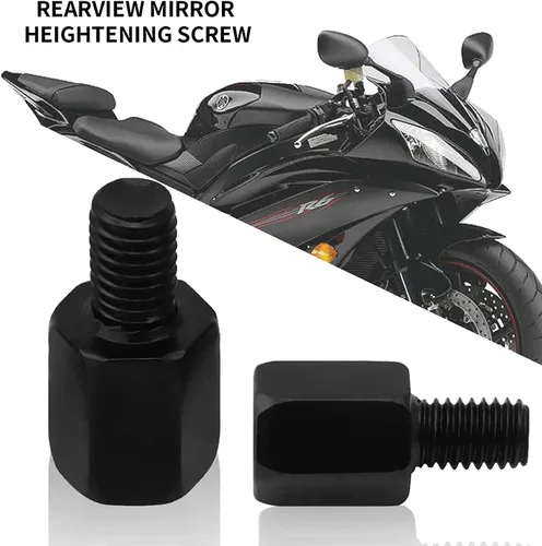 Miniatura 4 de Adaptador de montaje de espejo retrovisor para motocicleta, ajuste de altura con tornillo, espejos retrovisores, convertidor de rosca de diámetro 8