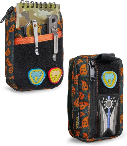 Miniatura 12 de Bolsa Organizadora EDC VIPERADE VE26 con 11 Compartimentos, Bolsa Pequeña de Herramientas con Área para Parches DIY, Organizador de Bolsillo EDC