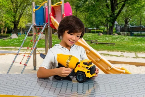 Miniatura 4 de Juguetes de construcción CAT, Mezclador de cemento Power Haulers 2.0 de 11.5" con luces y sonidos, para niños a partir de 3 años