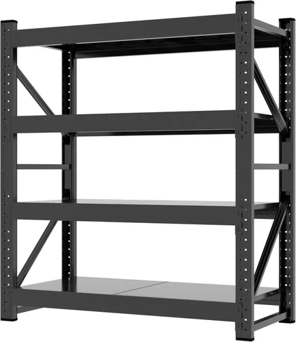 Miniatura 18 de Estantes de almacenamiento de 2500 libras, estantería de garaje de 5 niveles, estantería ajustable y resistente, estante de almacenamiento de metal