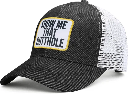 Miniatura 3 de LGBTQ Rainbow Show Me The Butthole Trucker - Gorra plana para hombre y mujer