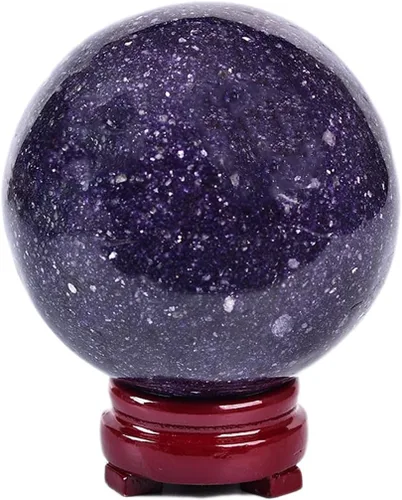 Miniatura 43 de JIC Gem Esfera de cristal de cuarzo Pietersite, bola de cristal decorativa azules y marrones dorados para meditación, decoraciones de mesa