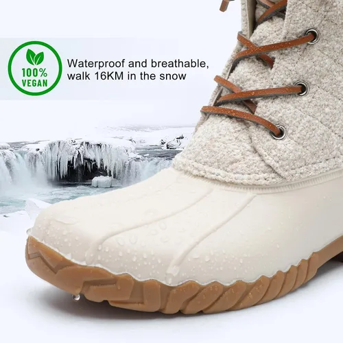 Miniatura 3 de STQ - Botas de pato para mujer, Botas de invierno acolchadas para la nieve