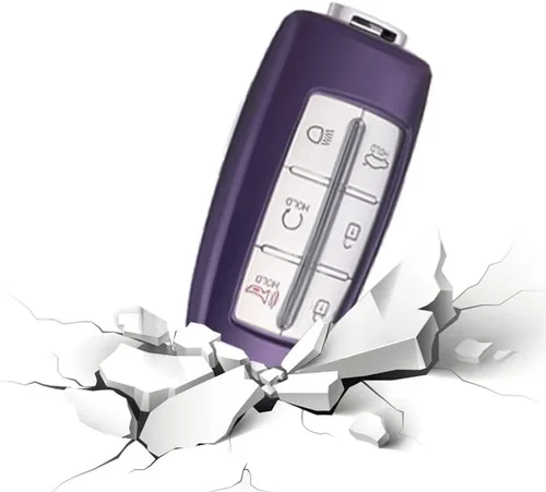 Miniatura 4 de Hyundai Genesis - Funda para llavero compatible con Hyundai Genesis G70 GV70 G80 GV80 G90 GV90 GV90 de silicona TPU funda protectora con llavero
