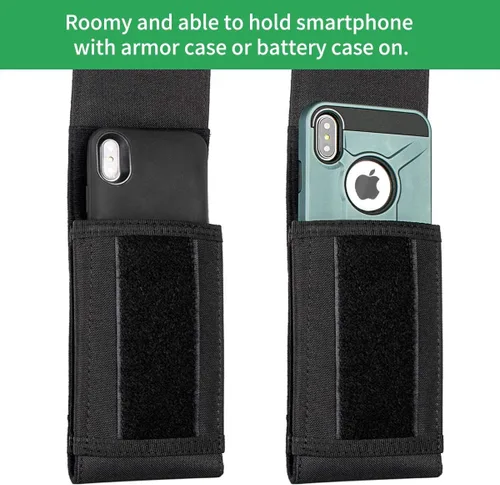 Miniatura 3 de Funda táctica Molle para teléfono, bolsa resistente con parche de bandera para iPhone 17 Pro Max/17 Pro/17/16 Pro Max/16 Plus/15 Pro Max/14 Pro