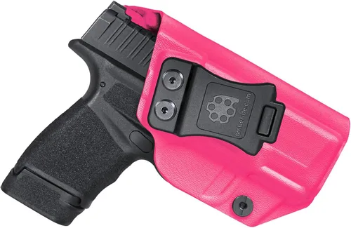 Miniatura 17 de Amberide IWB - Funda Kydex para Springfield Armory Hellcat, transporte oculto microcompacto, sin óptica/sin láser, inclinación ajustable, retención