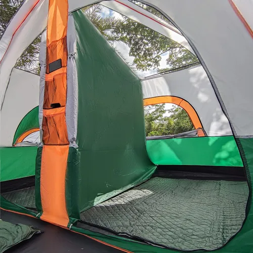 Miniatura 5 de KTT Extra Large Tent 6-10-12-14 Person(Style-B),Family Cabin Tents,2 Rooms,3 Doors and 3 Windows with Mesh,Straight Wall,Waterproof,Double Layer,Big
