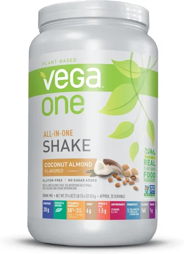 Miniatura 8 de Vega Protein and Greens Proteína en polvo, chocolate, 0.71 oz de proteína a base de plantas más verduras, vegano, sin OMG, proteína de guisante