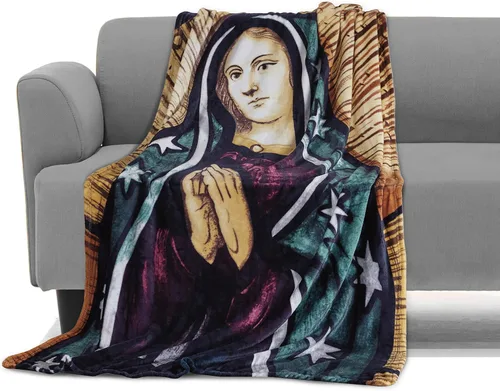 Miniatura 10 de Elegant Comfort Manta ligera estampada para todas las estaciones, ultra suave, acogedora y afelpada, manta decorativa, perfecta para descansar, 50 x