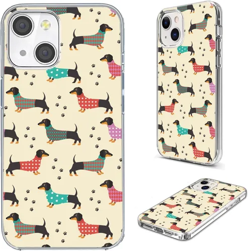 Miniatura 43 de Funda protectora completa a prueba de golpes, delgada, suave, TPU transparente, para iPhone 14/13 6.1, diseño de animales de dibujos animados